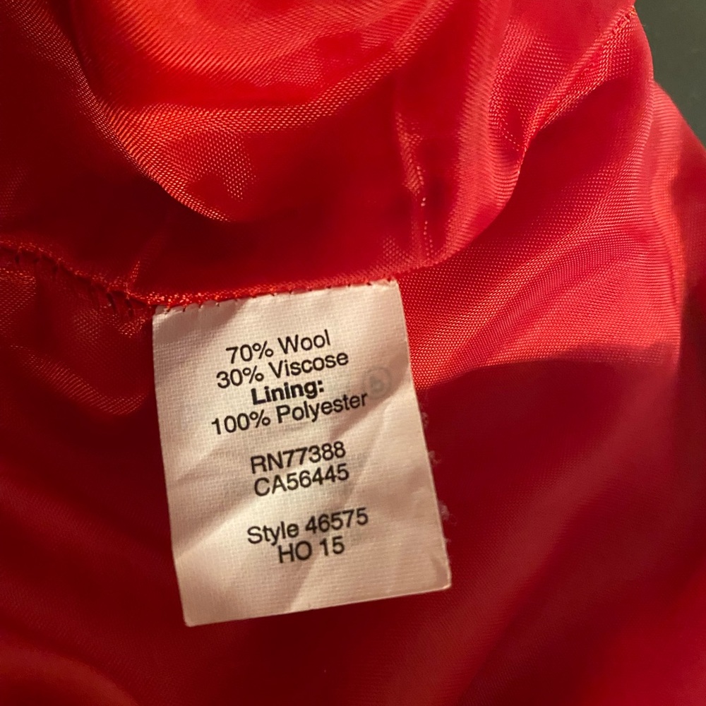 J Crew “The Pencil Skirt” Lipstick Red Wool 10 - Picture 9 of 9